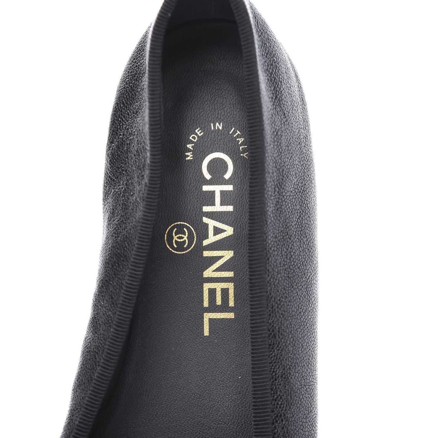 Caviar CC Cap Toe Ballerina Flats 36 Black