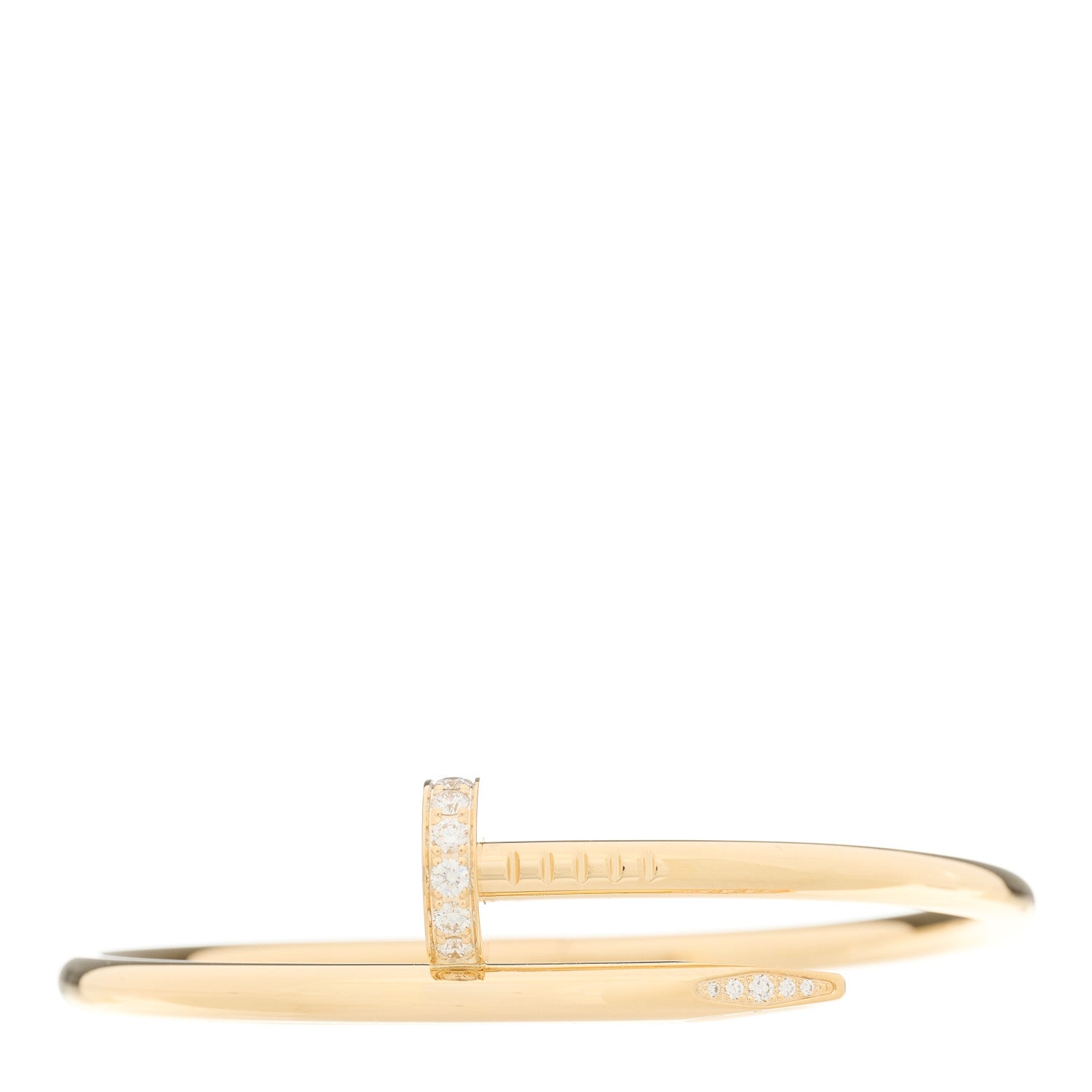 Cartier 18K Yellow Gold Diamond Juste Un Clou Bracelet 15 1 of 4