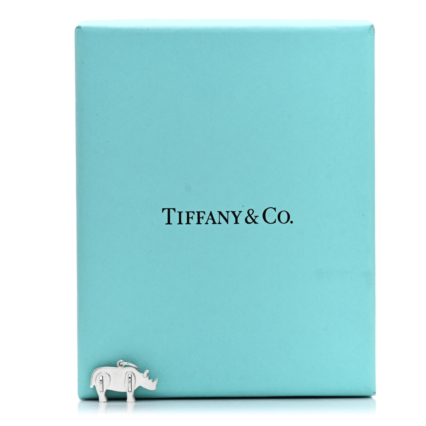 Sterling Silver Save the Wild Rhino Charm