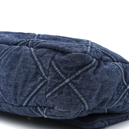 Chanel Denim Quilted Large Chanel 19 Flap Blue 20 of 21