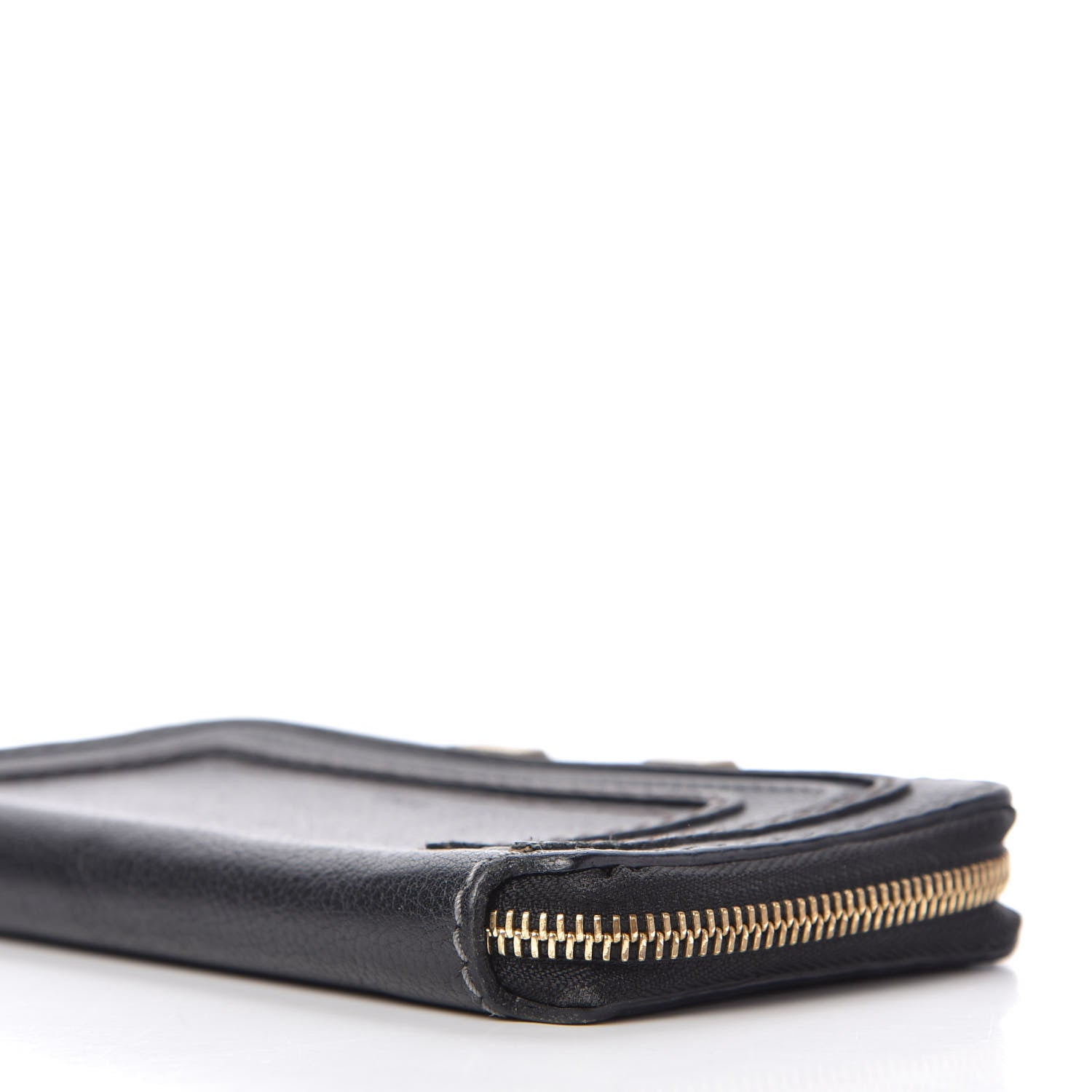 Chloe Grained Calfskin Marcie Long Zip Around Wallet Black 7 of 12