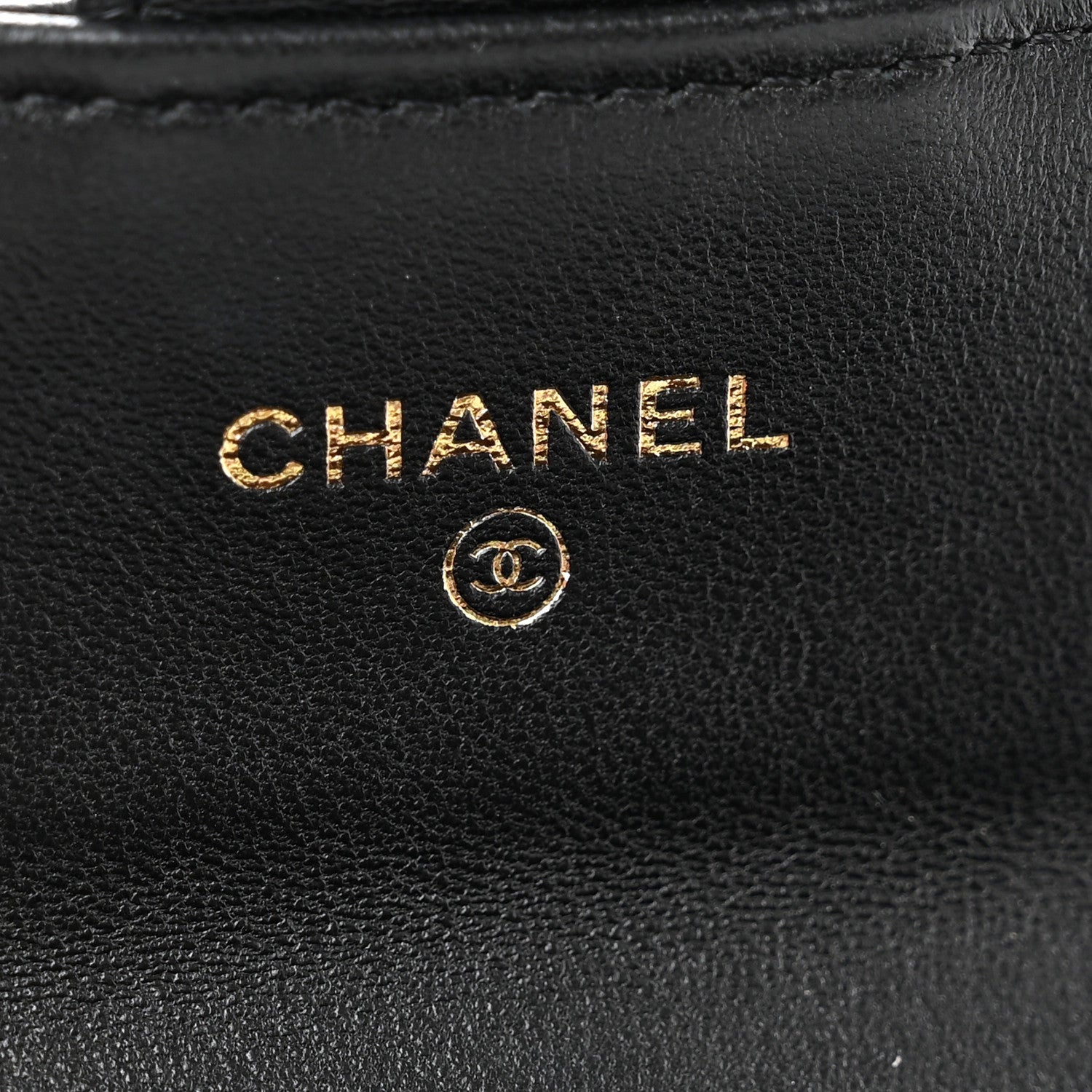 Chanel Lambskin Quilted Flap Card Holder Wallet Black 7 of 9
