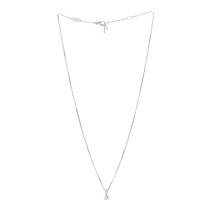 Piaget 18K White Gold Diamond Elegance Solitaire Pendant Necklace 3 of 4