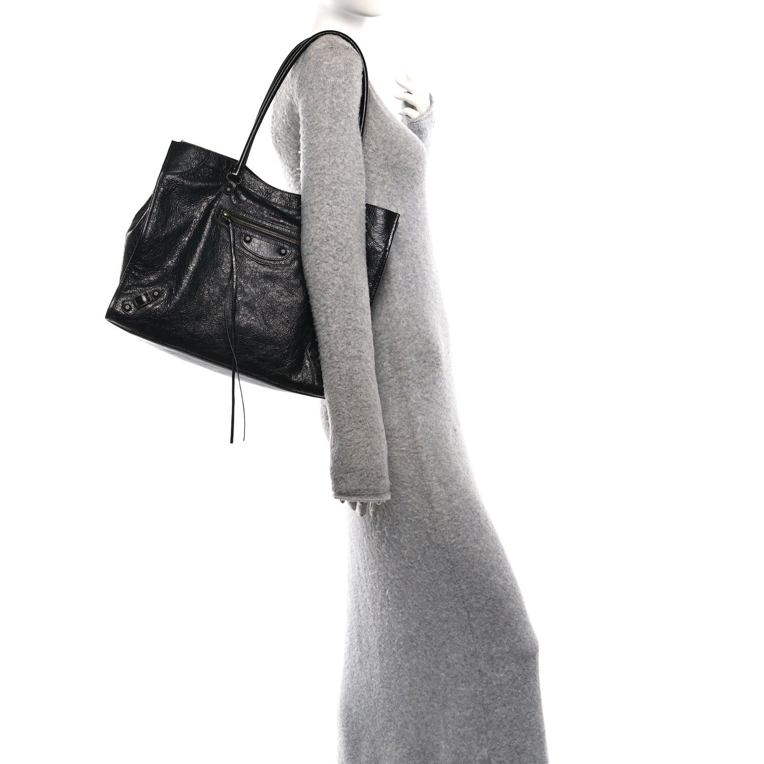 Balenciaga Agneau Arena Classic Hardware Medium Le City Tote Black 2 of 10