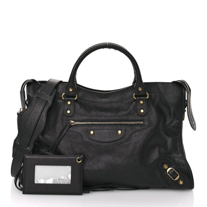 Balenciaga Agneau Classic Gold Hardware City Black 3 of 12
