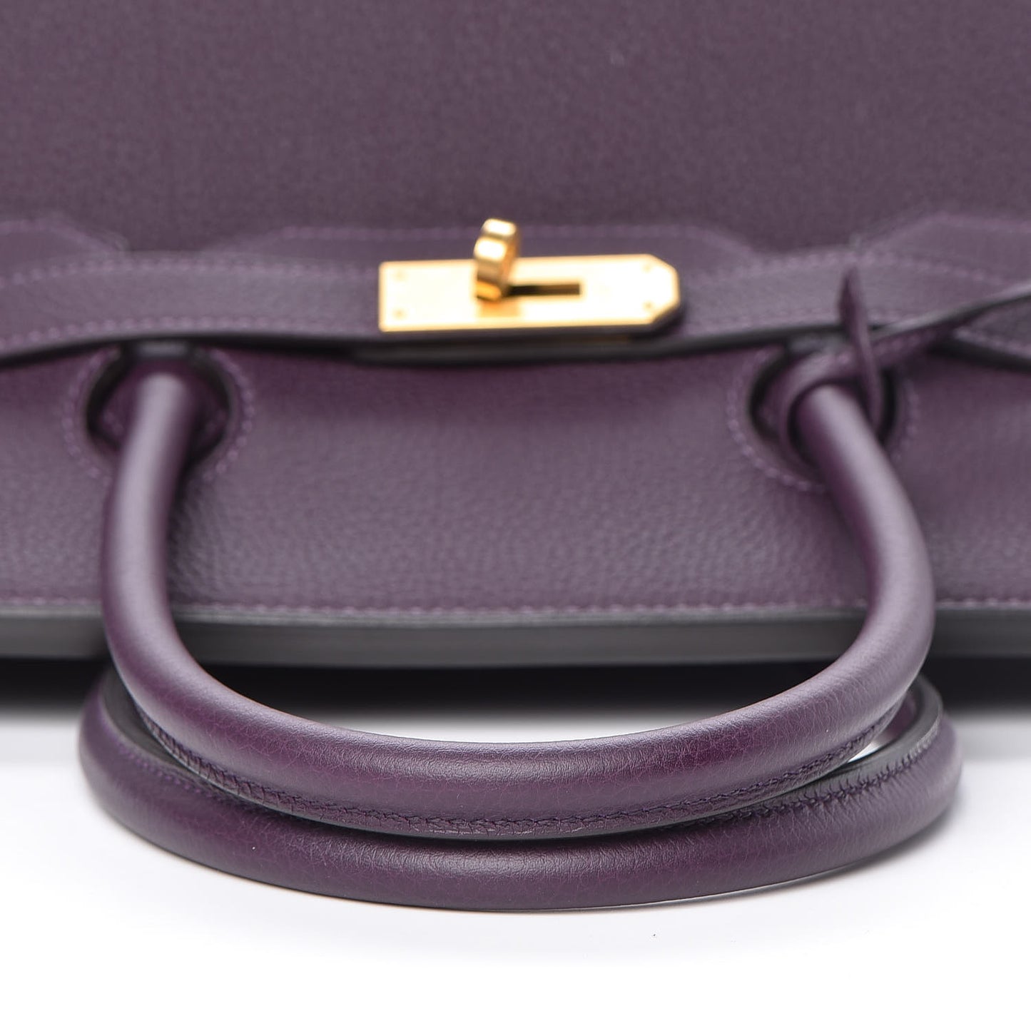 Togo Horseshoe Birkin 35 Raisin Bleu Electrique