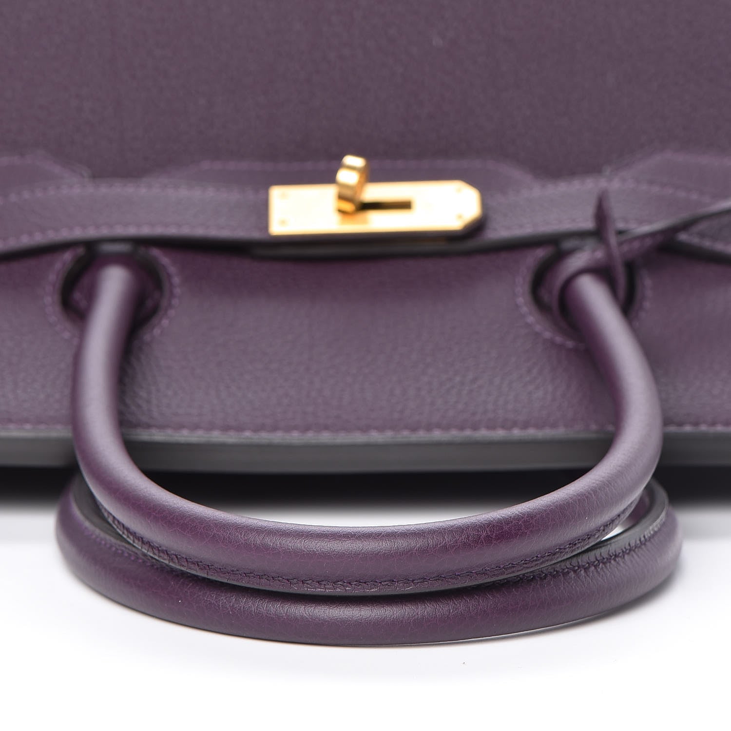 Hermes Togo Horseshoe Birkin 35 Raisin Bleu Electrique 10 of 30