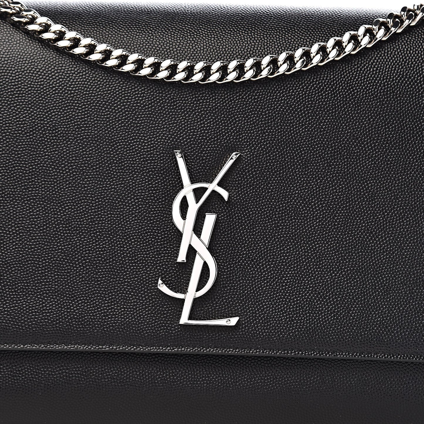 Grain De Poudre Large Classic Monogram Kate Satchel Black