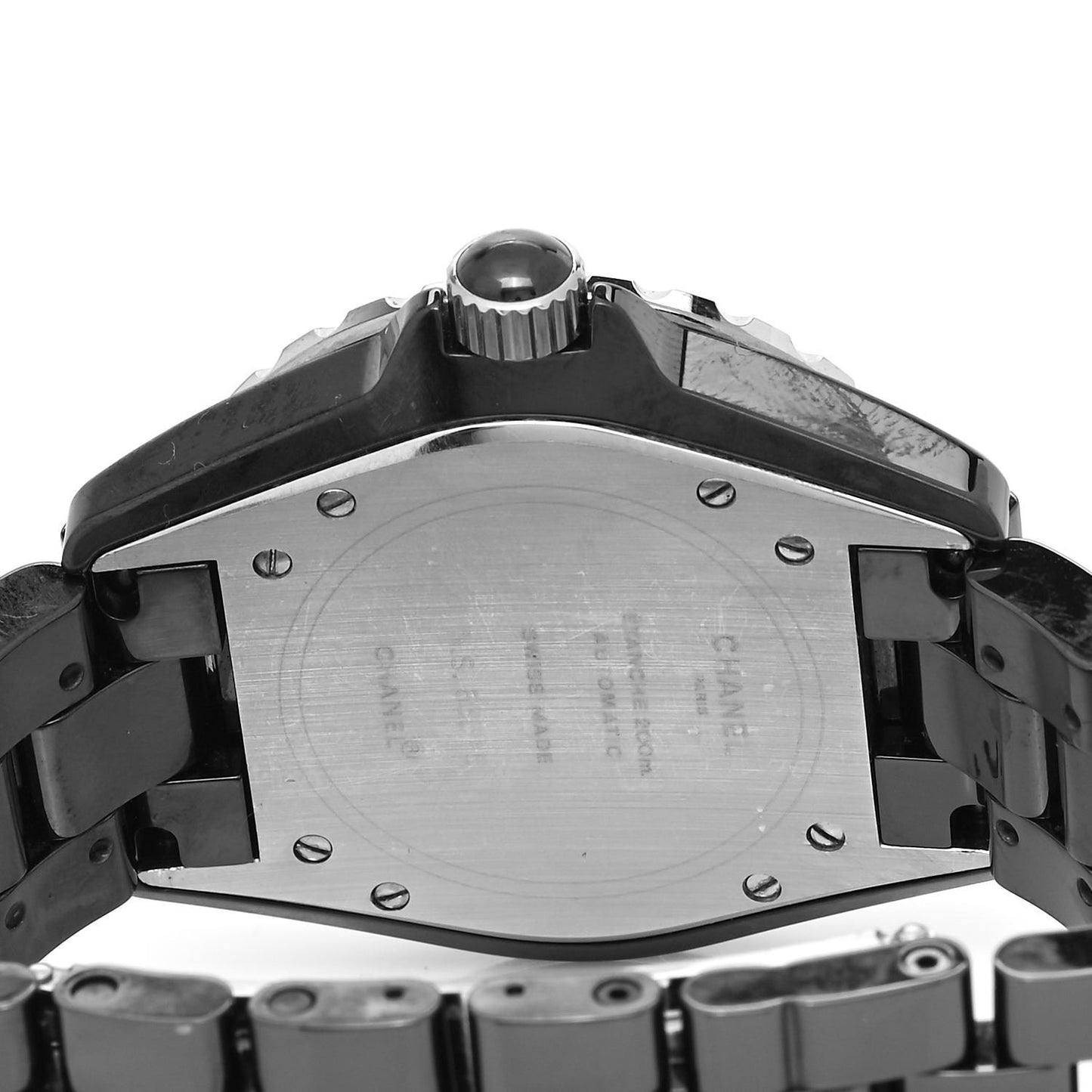 Stainless Steel Ceramic 38mm J12 Automatic Watch Black
