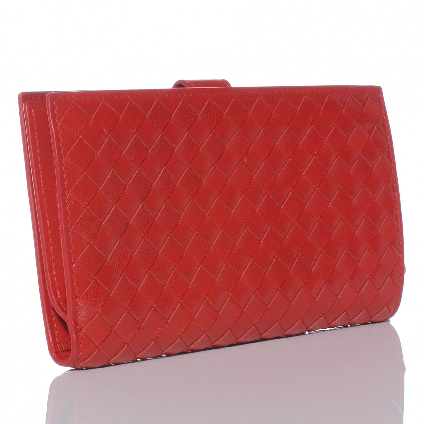 Nappa Intrecciato Continental Snap Wallet Fever