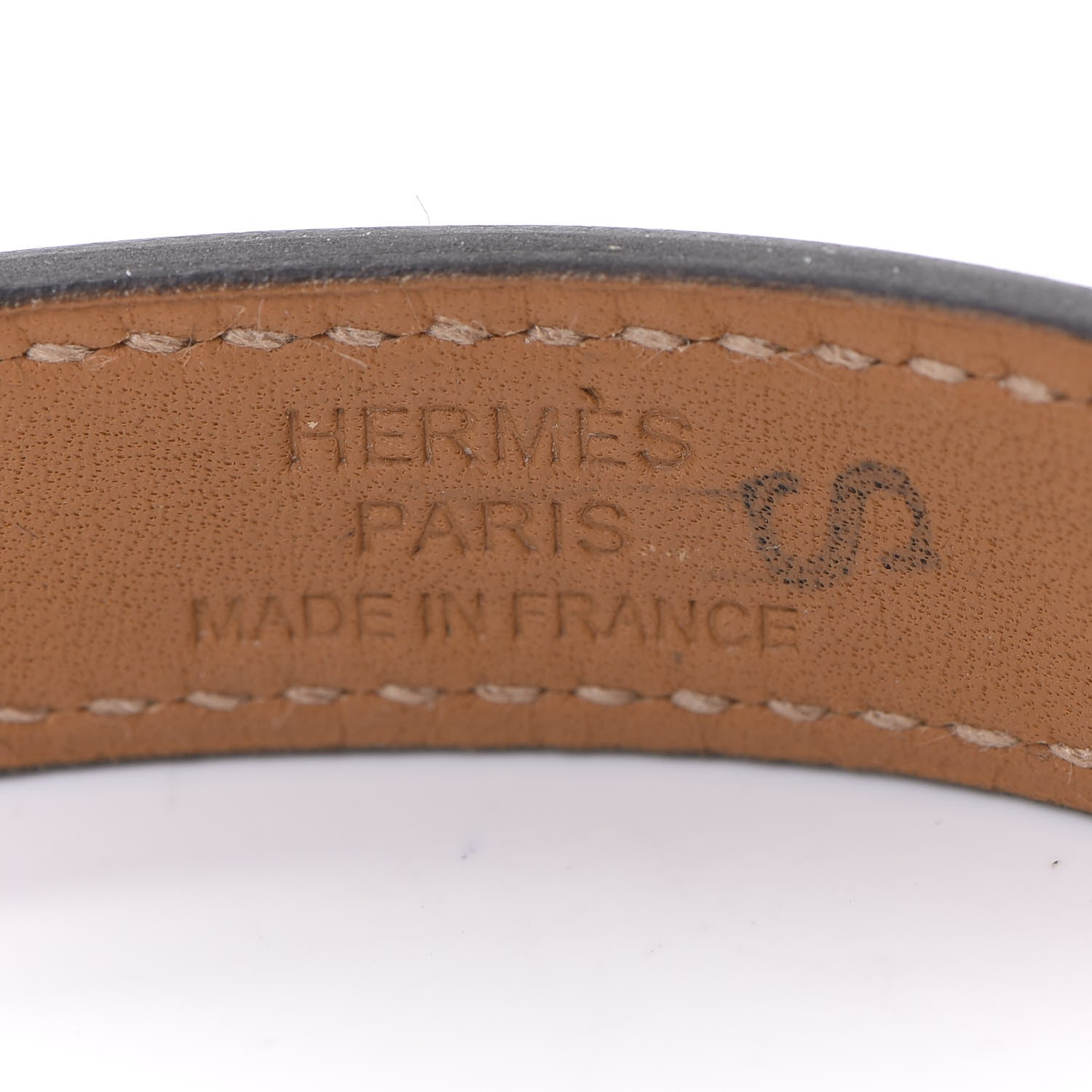 Hermes Box Drag Double Tour Bracelet T1 Black 3 of 5