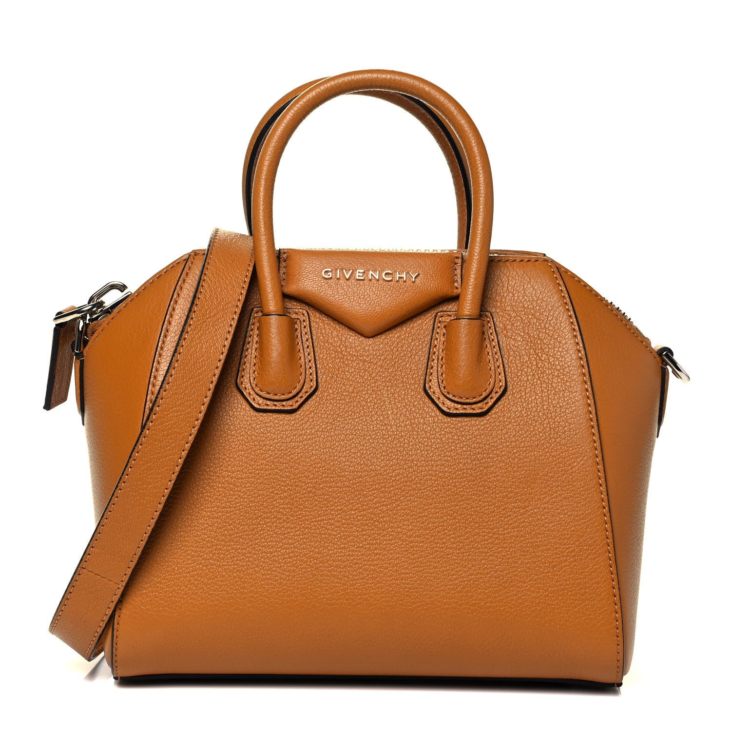 Givenchy Sugar Goatskin Mini Antigona Amber 1 of 9