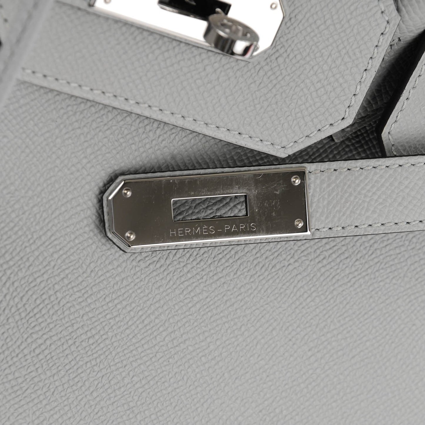 Epsom Birkin 35 Bleu Glacier