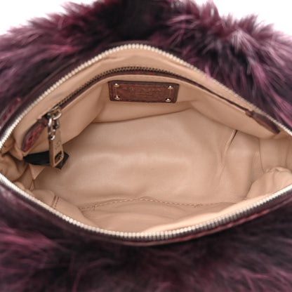 Prada Fox Fur Snakeskin Chain Bag 5 of 11