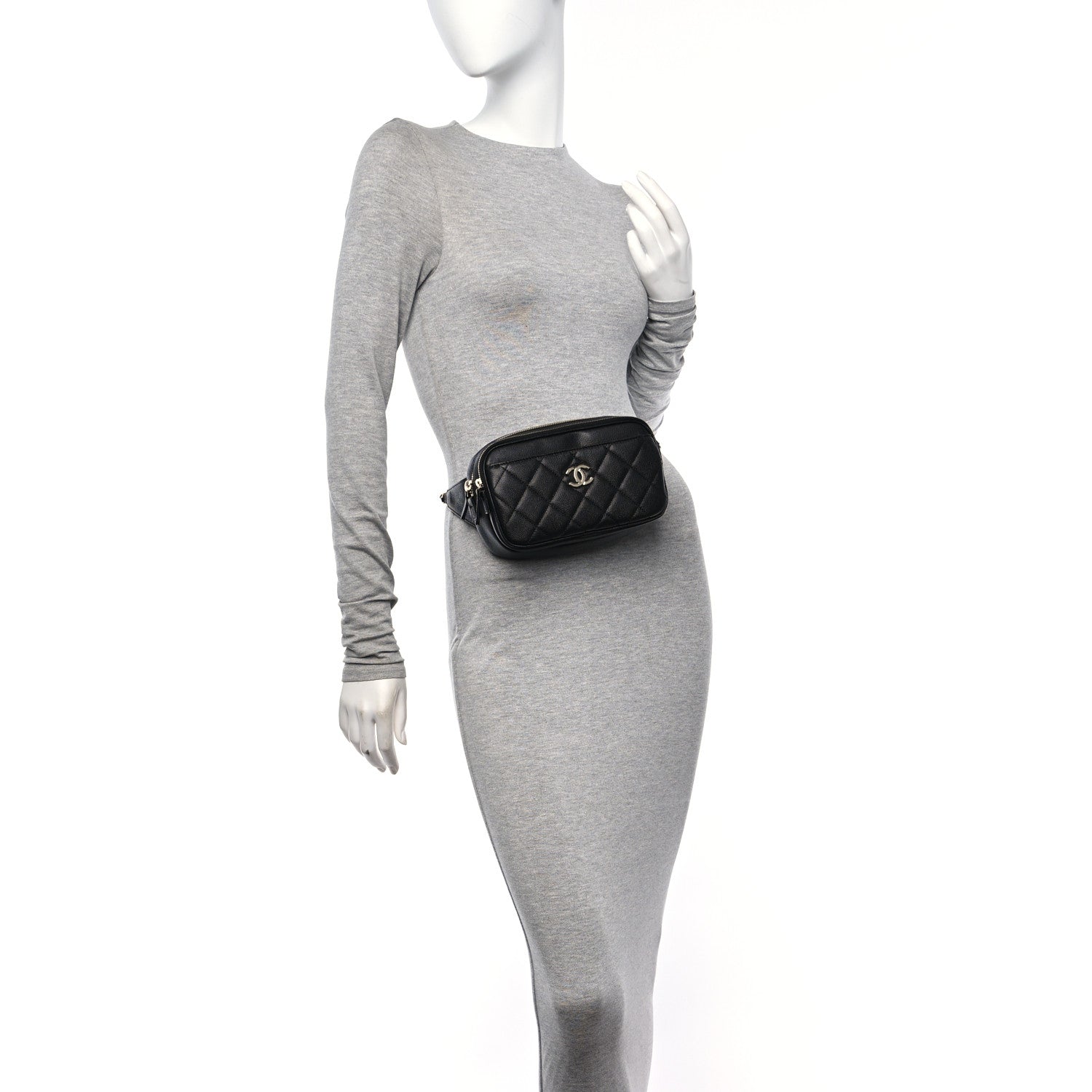 Chanel Caviar Quilted Waist Bag With Pouch Black 2 of 13