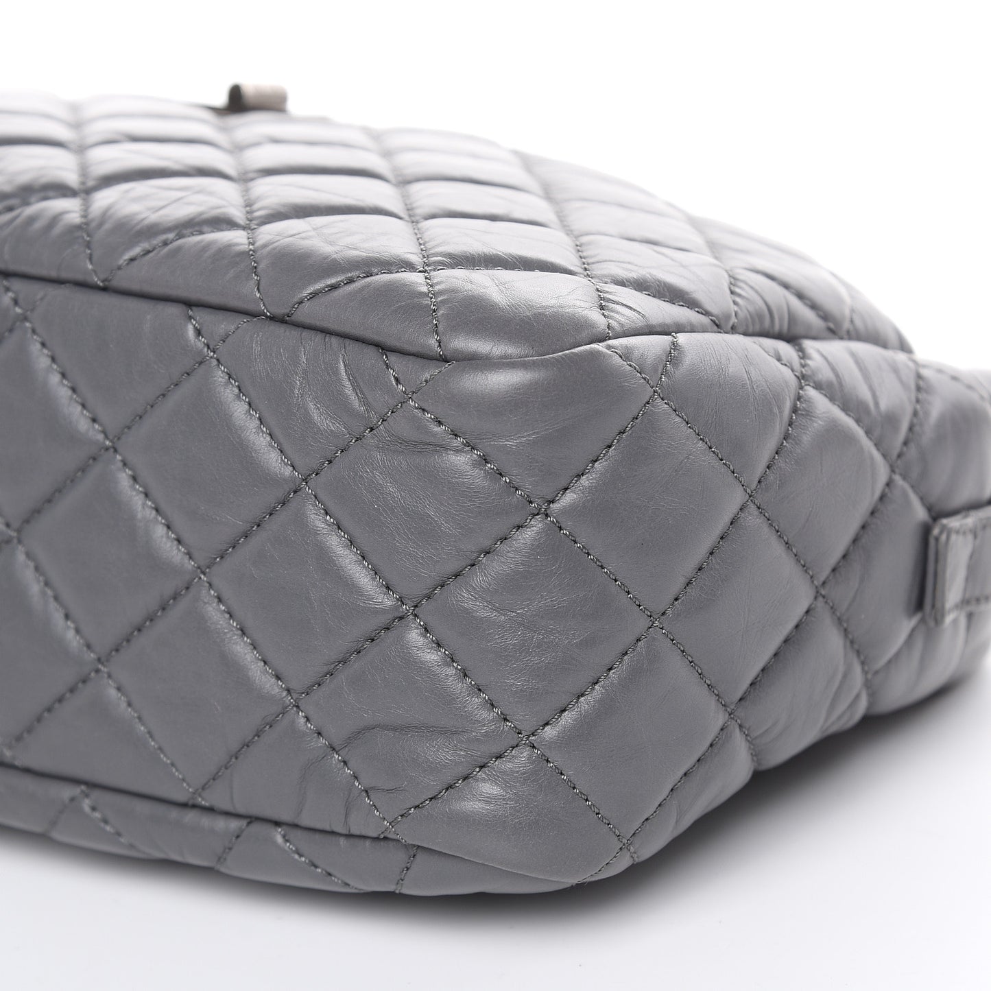 Aged Calfskin Medium Reissue Camera Case Grey