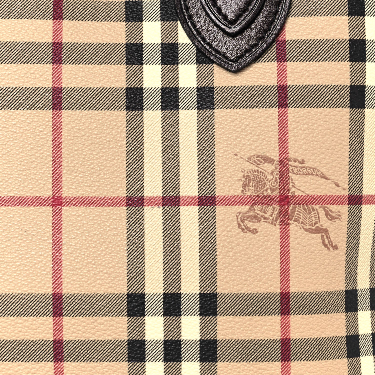 Burberry Haymarket Check Small Onslow Tote Chocolate 14 of 14