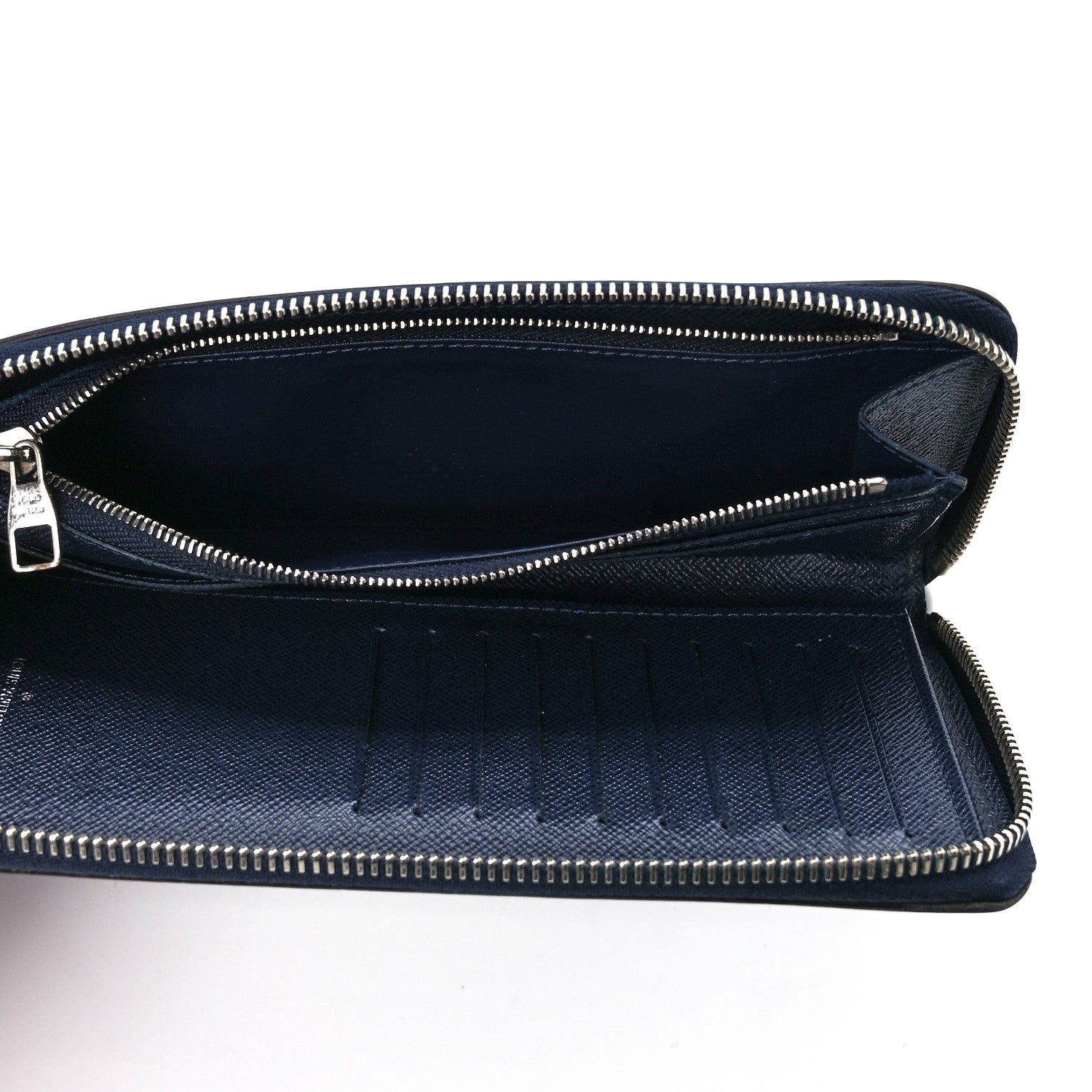 Louis Vuitton Epi Zippy Vertical Wallet Indigo 6 of 12