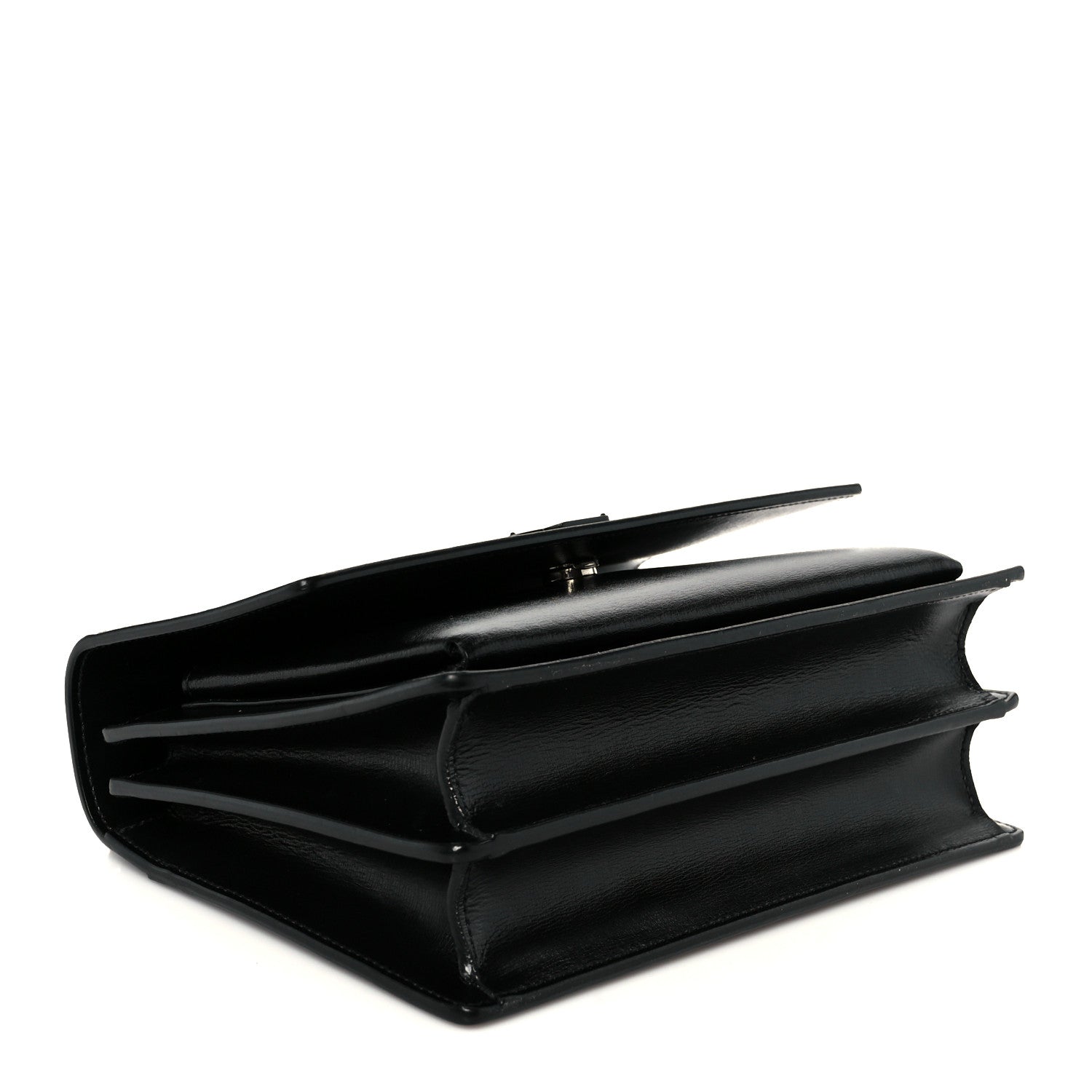 Saint Laurent Calfskin Medium Monogram Monochrome Sunset Black 4 of 11