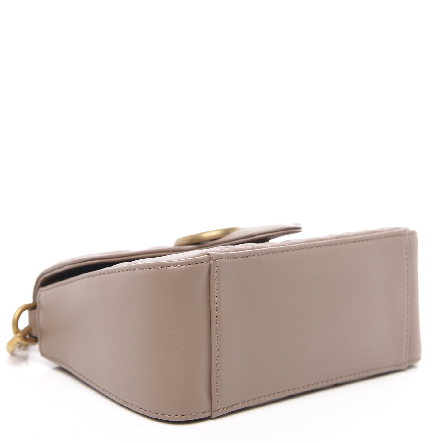 Calfskin Matelasse Mini GG Marmont Top Handle Shoulder Bag Porcelain Rose