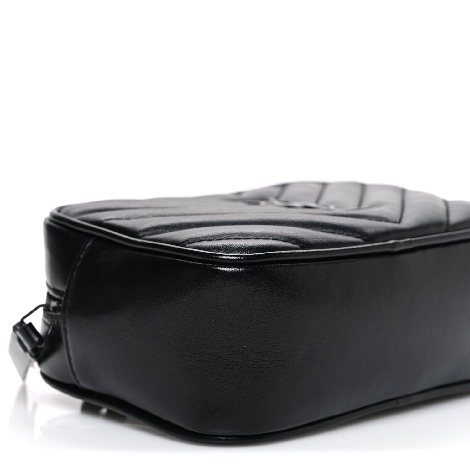 Saint Laurent Calfskin Matelasse Monogram Lou Belt Bag Black 9 of 10