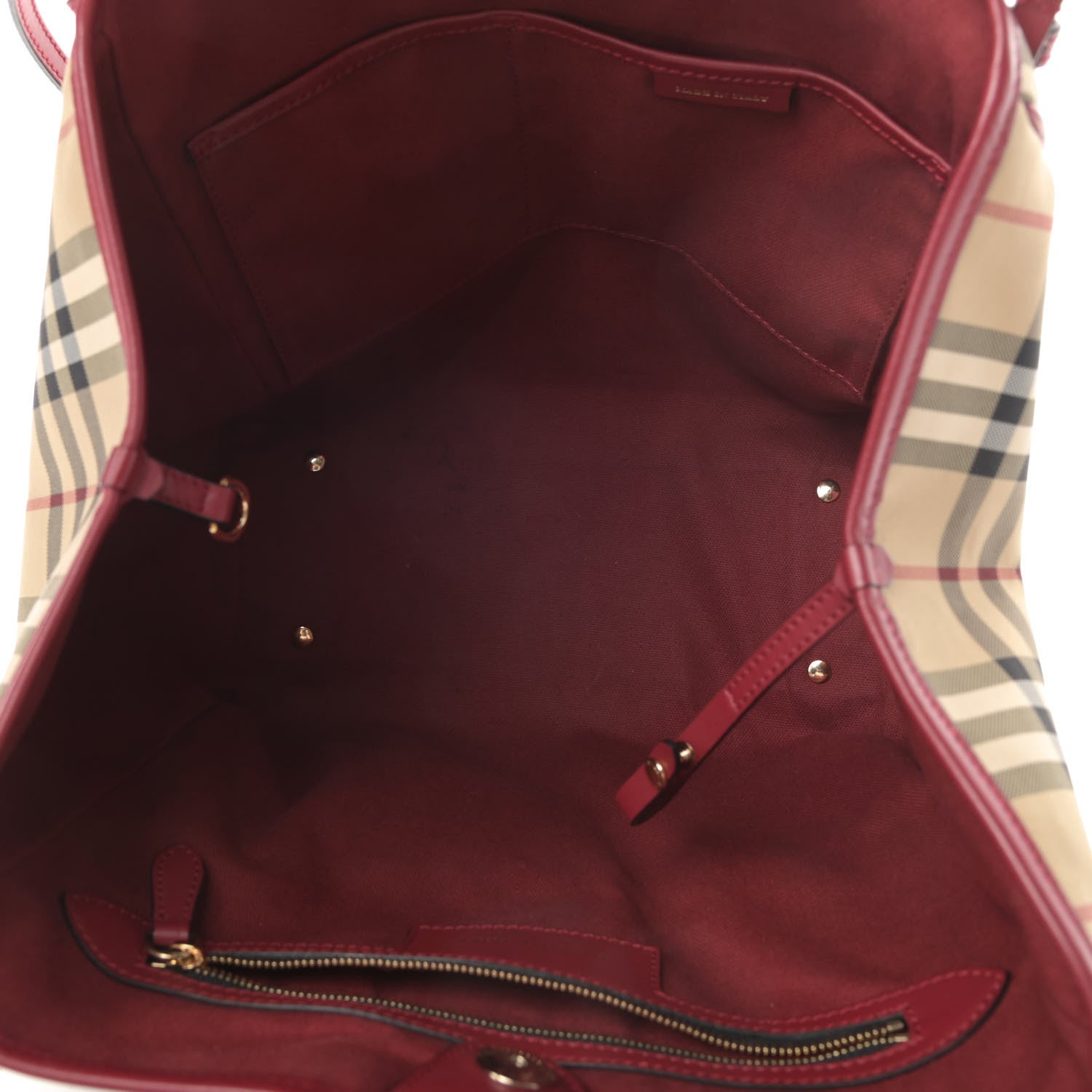 Burberry Horseferry Check Small Canterbury Tote Antique Rose 5 of 14