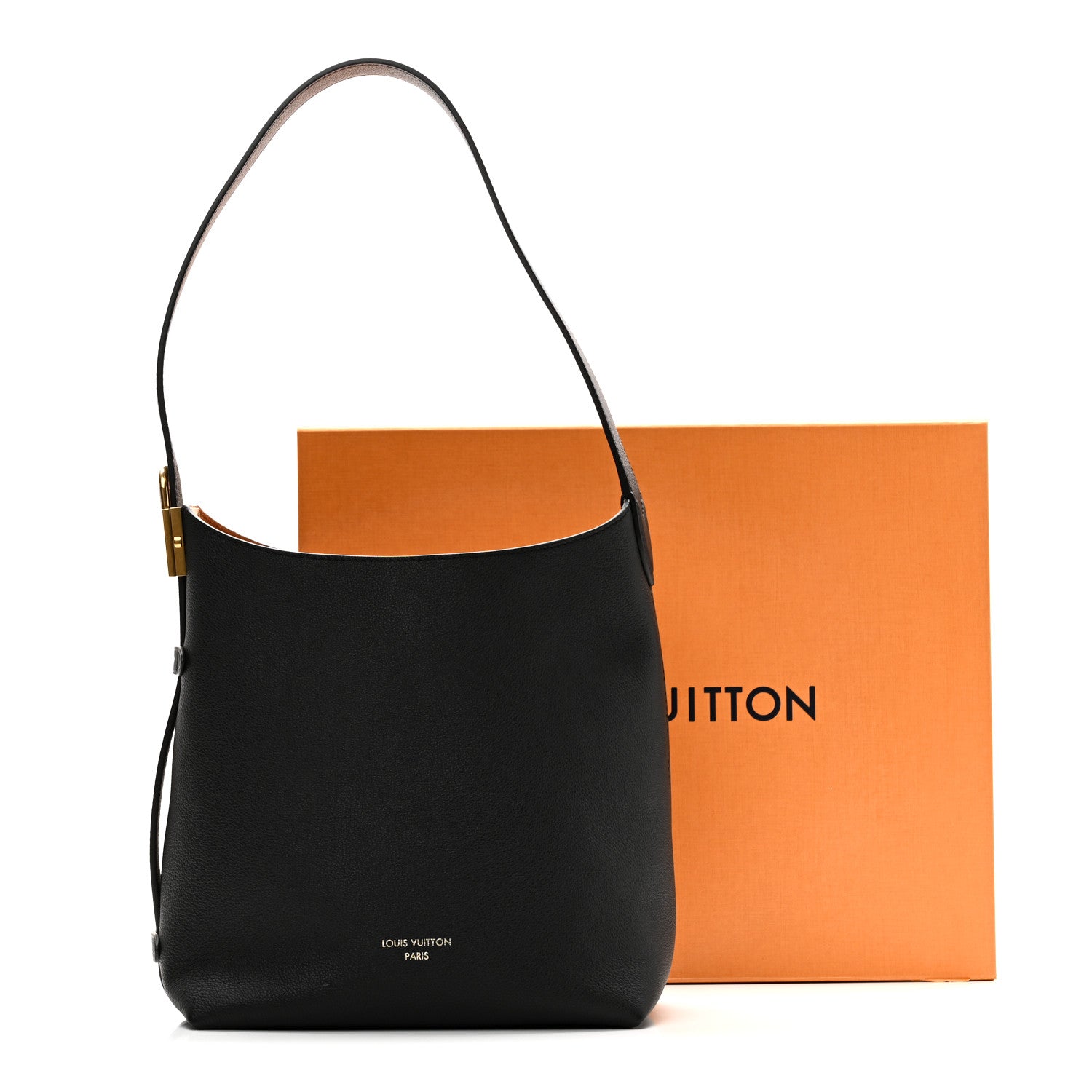 Louis Vuitton Grained Calfskin Low Key Hobo PM Black 11 of 11