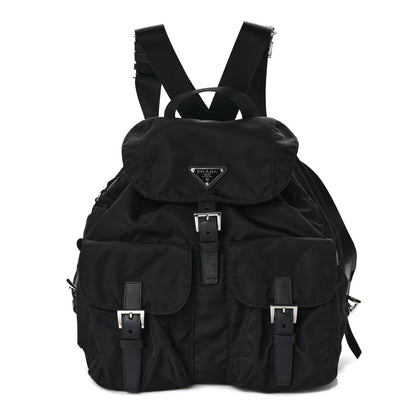 Prada Re-Nylon Saffiano Medium Backpack Black 1 of 12