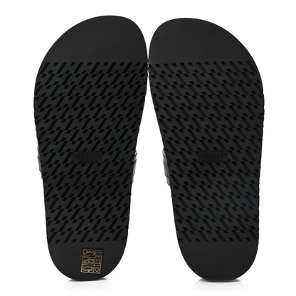 Hermes Calfskin Womens Empire Sandals 37 Black 5 of 9