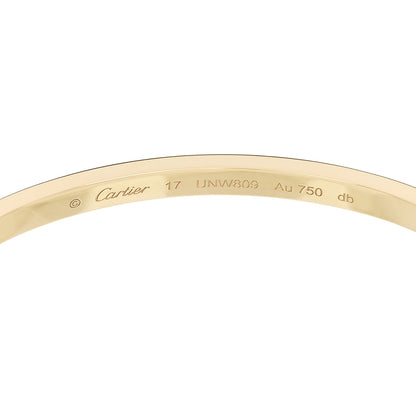 Cartier 18K Yellow Gold Small LOVE Bracelet 17 6 of 8