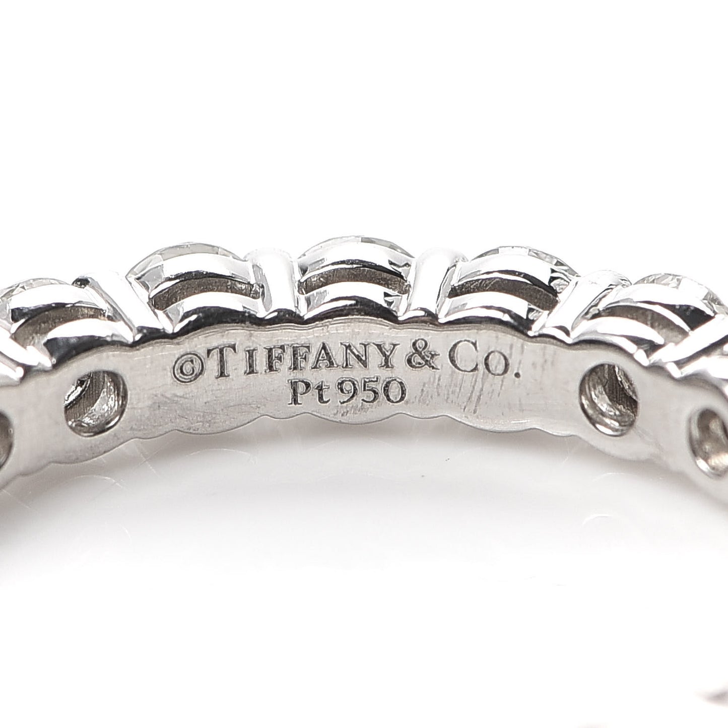 Platinum Diamond 3mm Embrace Eternity Band Ring 52 6