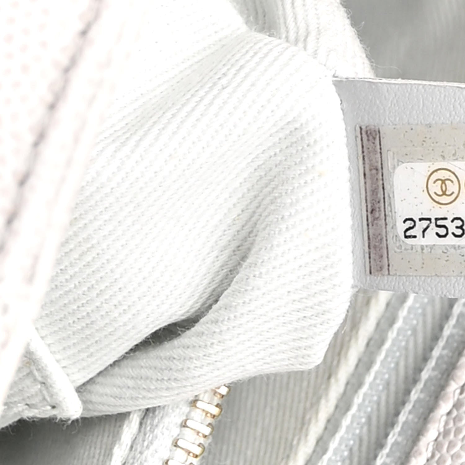 Chanel Caviar Quilted Small Coco Handle Flap Light Grey 6 of 9