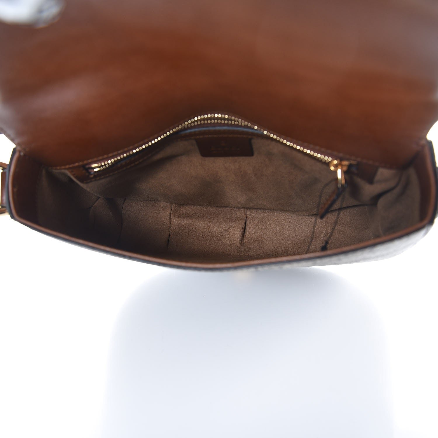 Gucci GG Supreme Monogram Small Messenger Shoulder Bag Beige Cuir 5 of 7