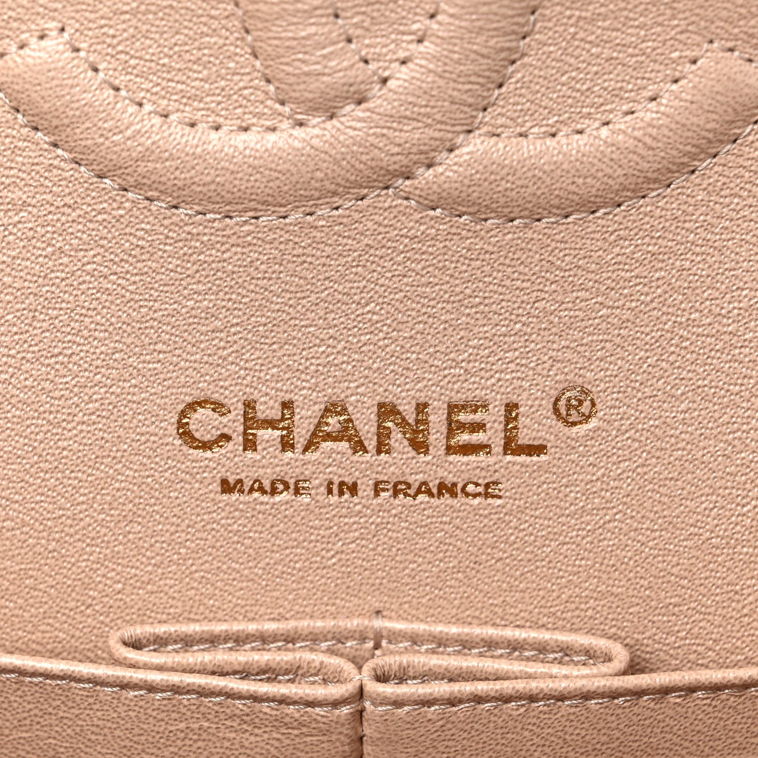 Chanel Iridescent Calfskin Quilted Medium Double Flap Beige 6 of 11