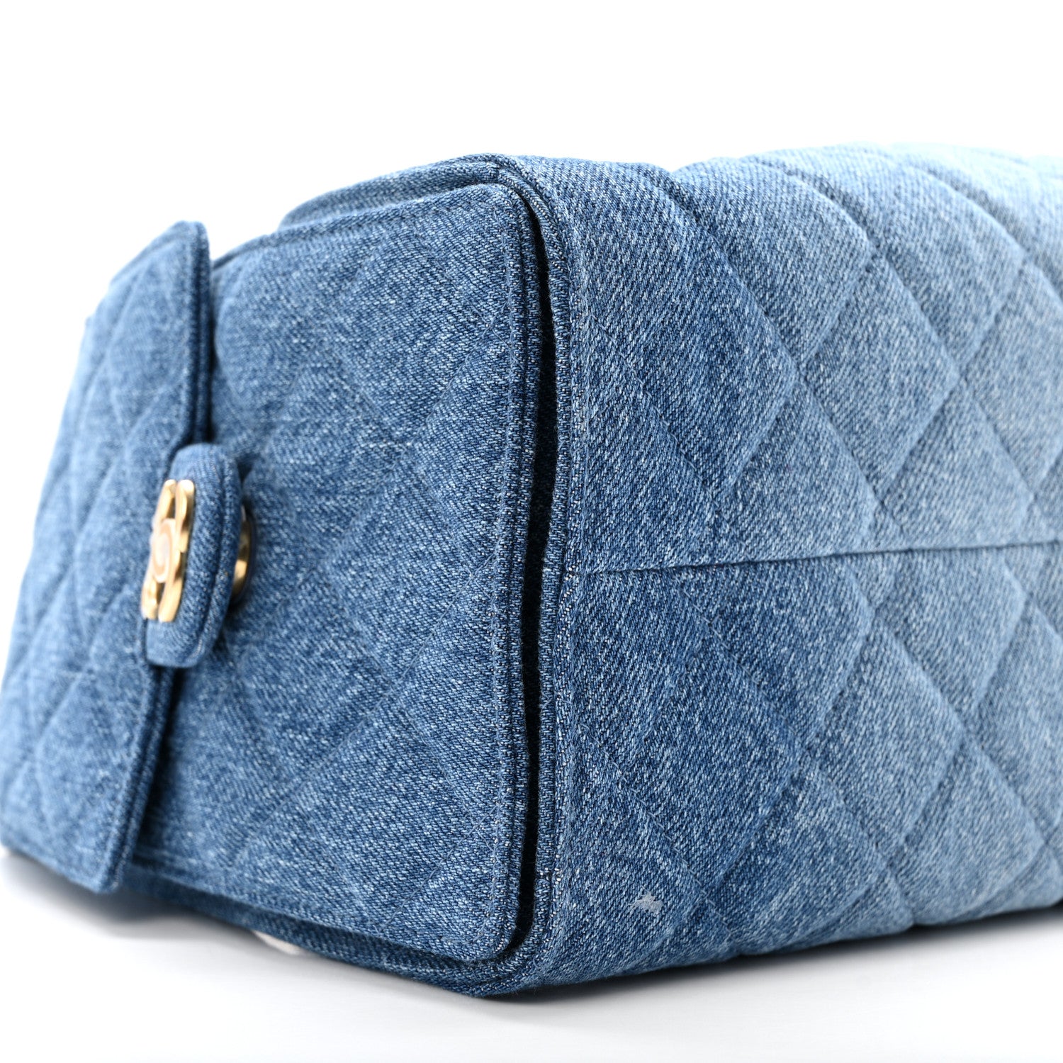 Chanel Washed Denim Quilted Small Chanel 25 Handbag Blue 9 of 12
