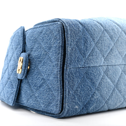Chanel Washed Denim Quilted Small Chanel 25 Handbag Blue 9 of 12