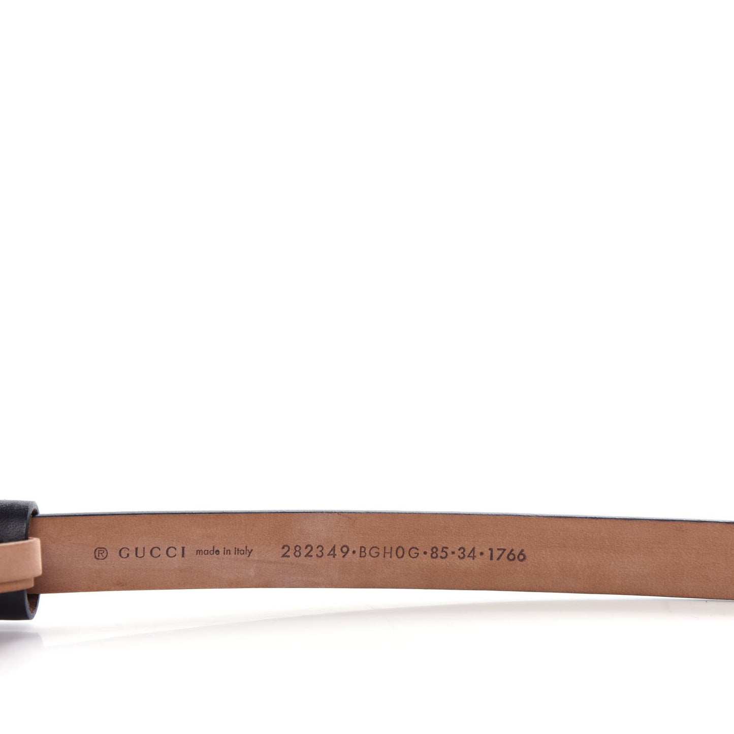 Calfskin Horsebit Skinny Belt 85 34 Black