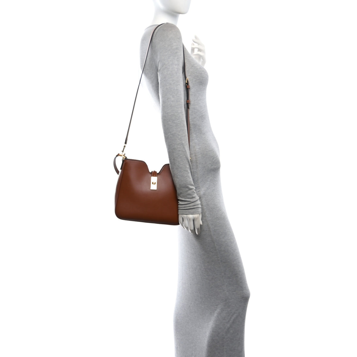 Smooth Calfskin Small Camille 16 Soft Bag Tan