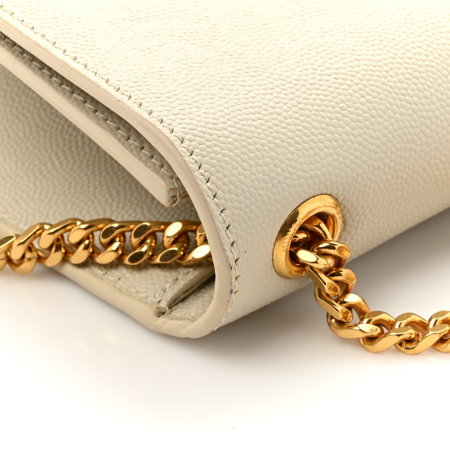 Grain De Poudre Medium Classic Monogram Kate Satchel Crema Soft