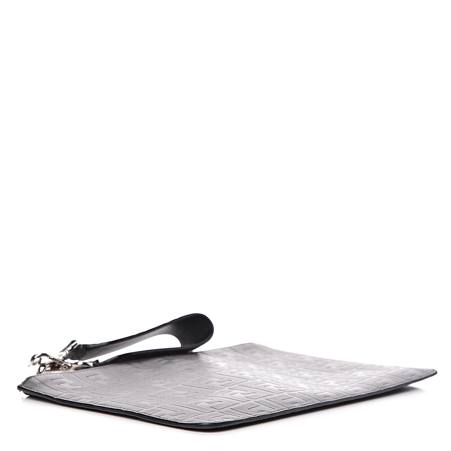 Vitello Grace FF 1974 Embossed Flat Pouch Anthracite