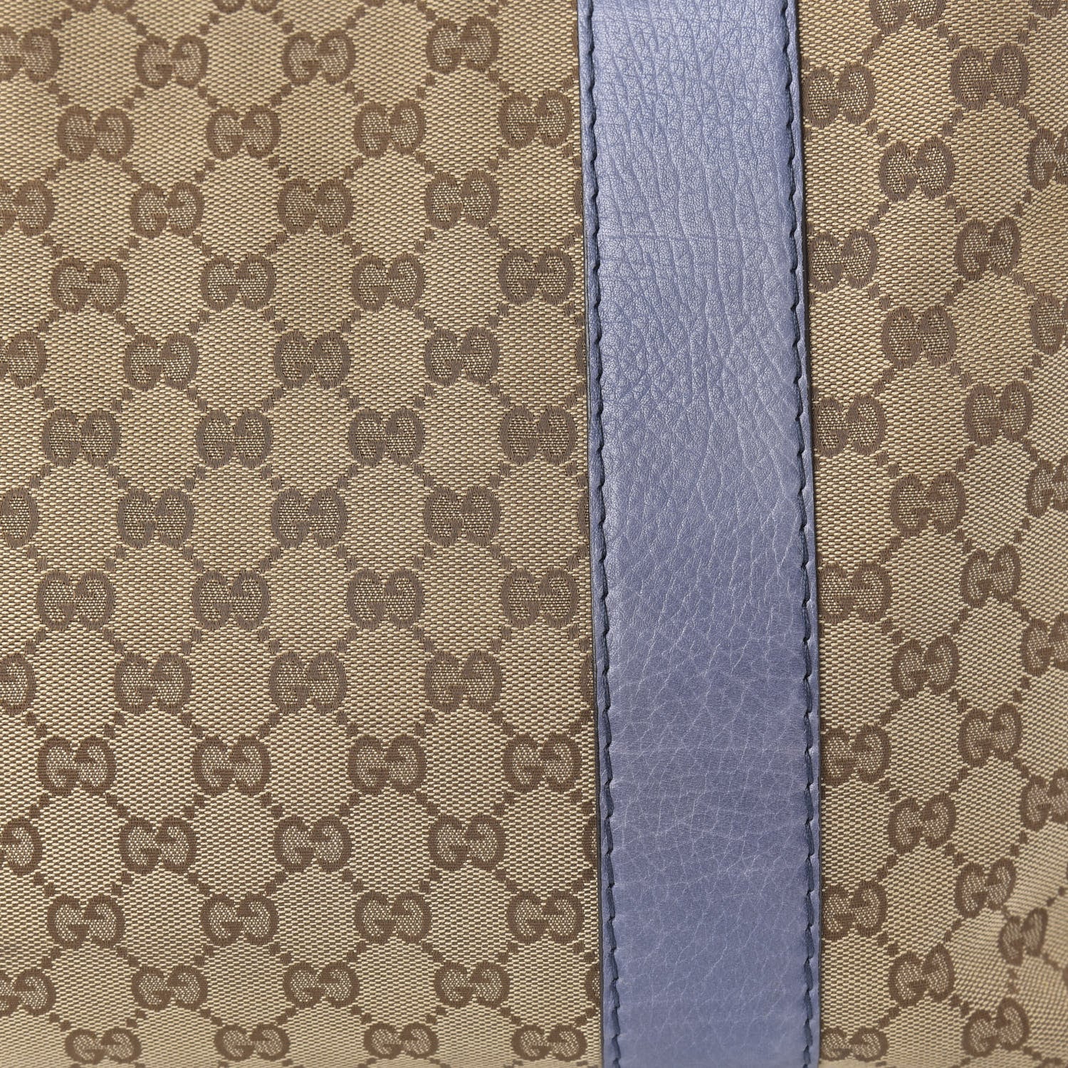 Gucci Monogram Medium Bamboo Bar Tote Blue 10 of 10