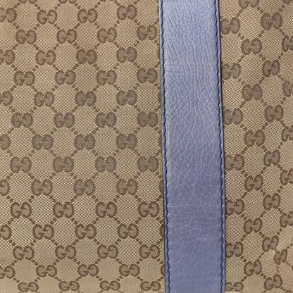 Gucci Monogram Medium Bamboo Bar Tote Blue 10 of 10