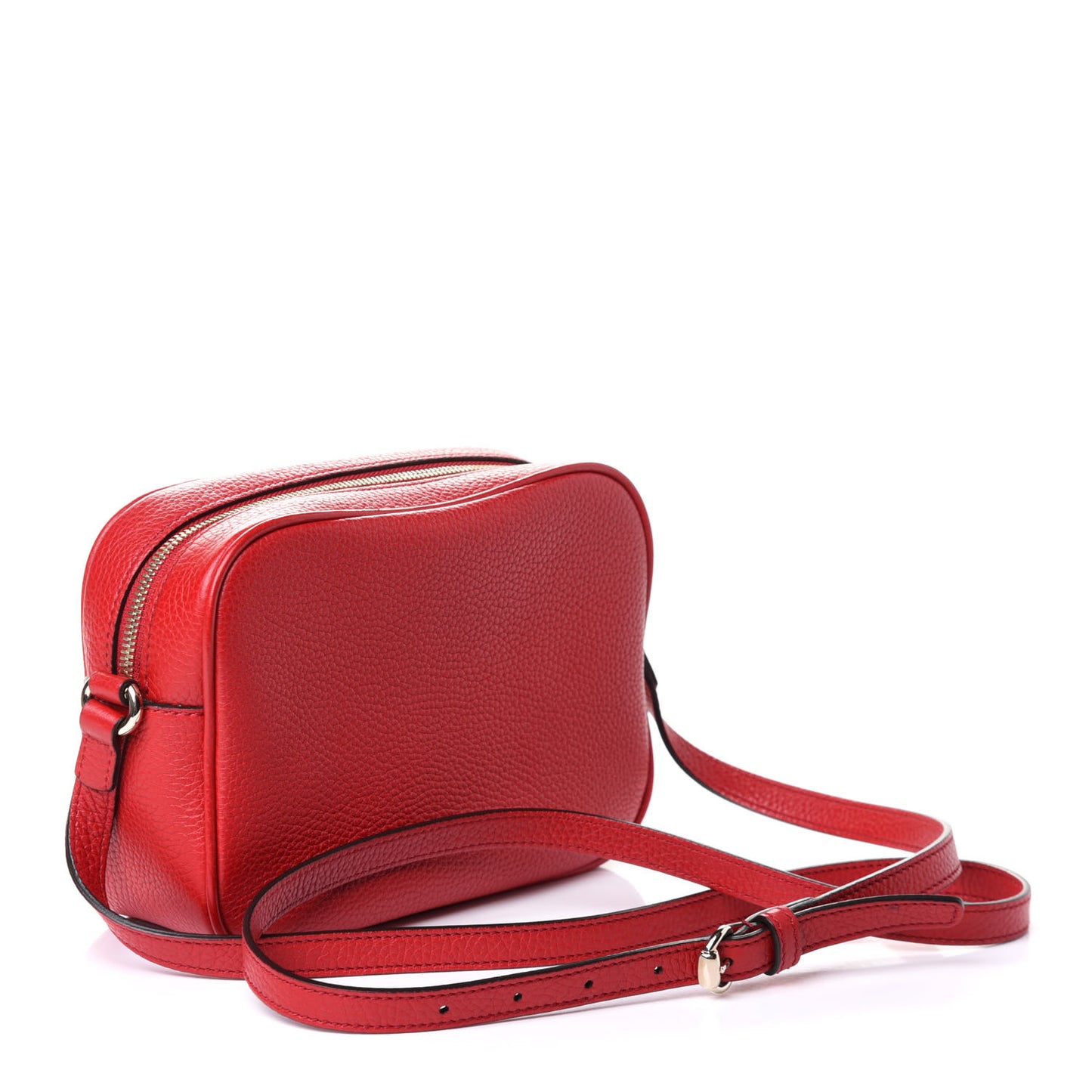 Pebbled Calfskin Small Soho Disco Bag Tabasco Red
