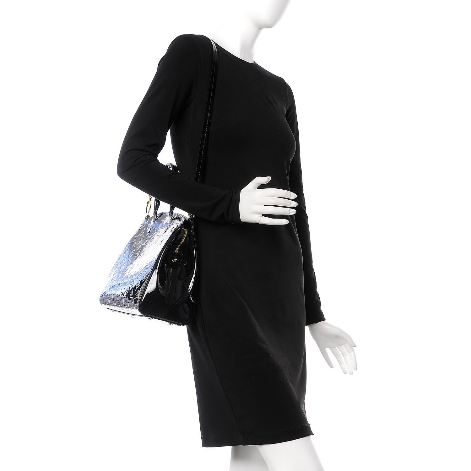 Louis Vuitton Vernis Brea MM Black 3 of 8