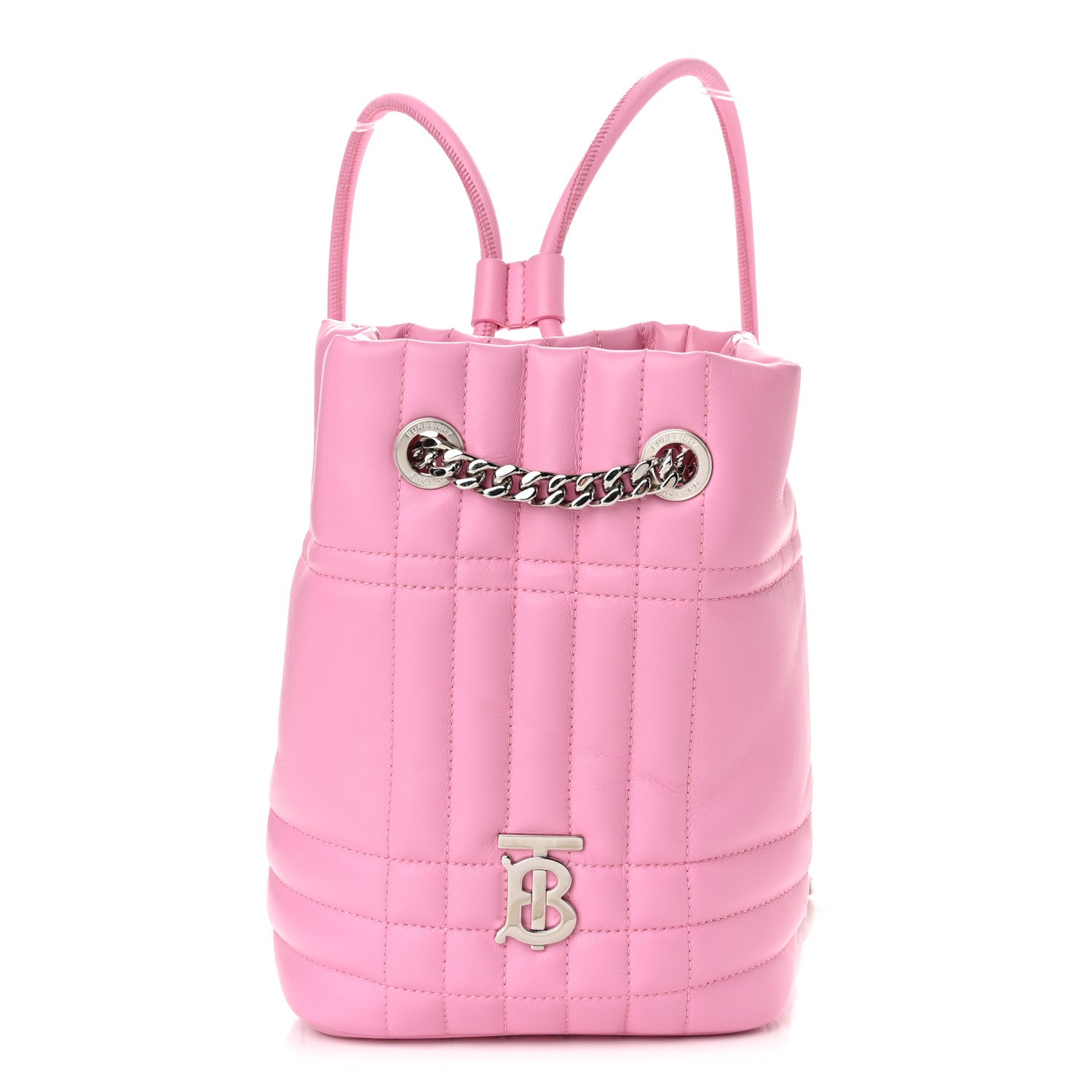 Burberry Lambskin Quilted Mini Lola Backpack Primrose Pink 1 of 10