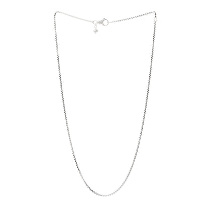 David Yurman Sterling Silver 1.7mm Baby Box Chain Necklace 18" 3 of 4