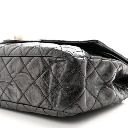 Chanel Metallic Aged Calfskin Quilted 2.55 Reissue 227 Flap Black 7 of 12