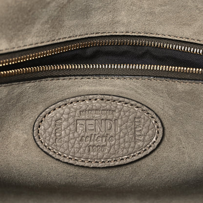 Fendi Vitello Stampa Granata Macro Stitchings Baguette Tartufo 6 of 9