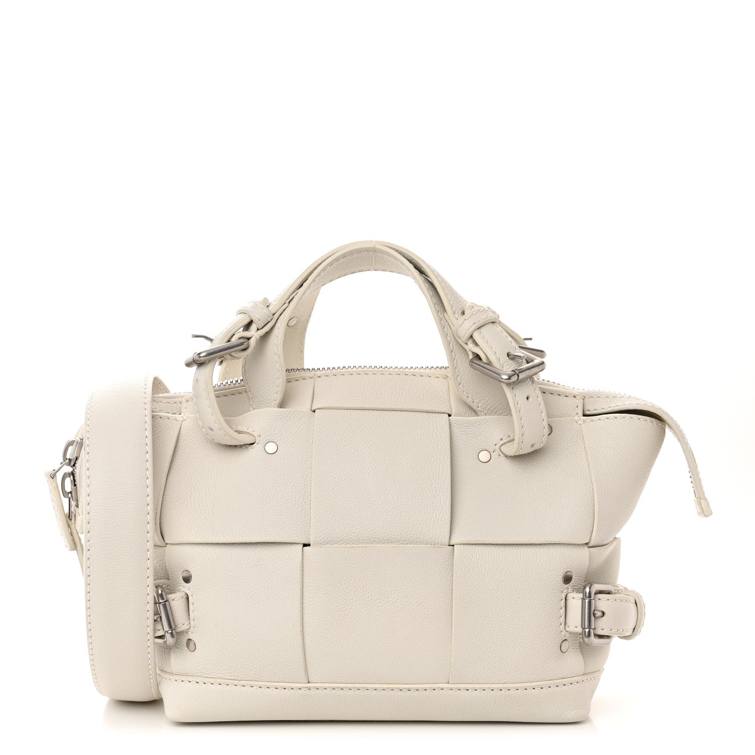 Bottega Veneta Buffalo Maxi Intrecciato Arco Tool Tote Chalk 1 of 11