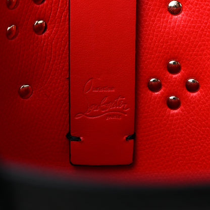Christian Louboutin Calfskin Empire Spike Studded Mini East West Cabata Tote Black Multicolor 7 of 12